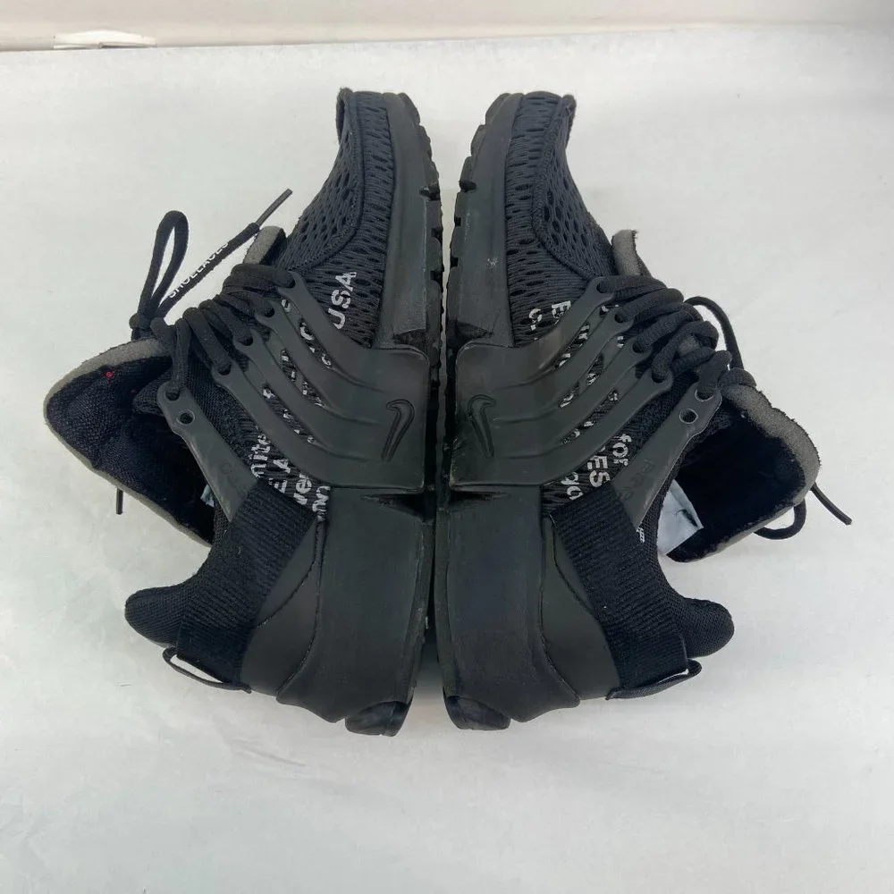 Nike Air Presto OFF-White Virgil The Ten 2018 AA3830-002 Black Lace Up Sneakers - Picture 6 of 15